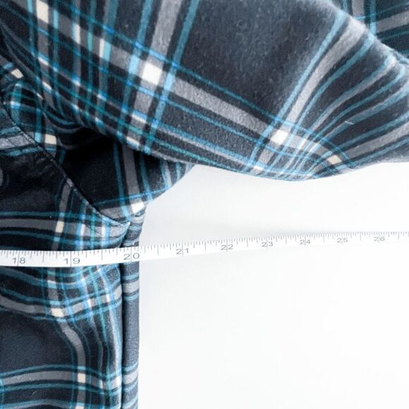 Volcom Mens Long Sleeve Shirt Shacket Plaid Chest Pockets Casual Blue Small - Picture 5 of 8